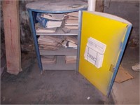 Rd Metal Cabinet w/ Parts Manuals