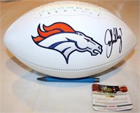 John Elway #7 Autographed Broncos Football