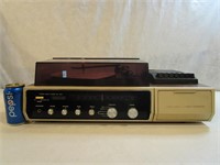 Table tournante Sony vintage avec lecteur 4-Track