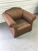 Checkered Arm Chair - 38 x 32