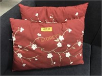 Pair of red Matching Pillows