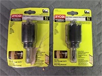 2 Ryobi One Piece Carbon Hole Saw 1 1/4"