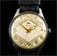 Vintage Art Deco Gruen Precision men's wristwatch
