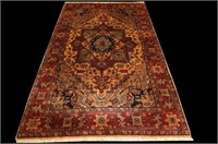Heriz wool Persian carpet