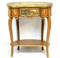French side table w bronze ormolu