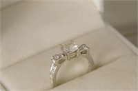 14kt Gold 1.5 ct Moissanite Diamond Ring