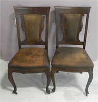 Pair of Turn of the Century Parlor Chairs