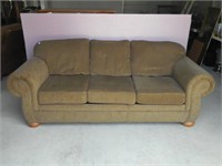 Brown Upholstered Hide a Bed Sofa