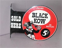 Vintage Black Kow Sold Here Sign
