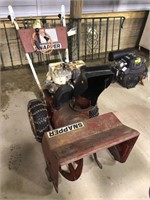 Snapper gas snow blower, electric start