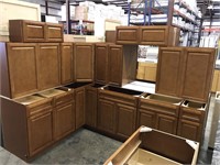 K-Series Cinnamon Kitchen Cabinet Set