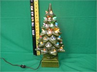 Lighted Ceramic Christmas tree 17"