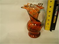 Amber Vase 7" X 4 1/2"