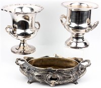 Leonard & Rogers Silverplate Wine Buckets +