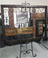 2pc Mirror Wall Decorations w/ Easel
