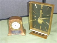 Vintage Brass Shelf Clocks