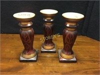 10" Candle Holders x 3