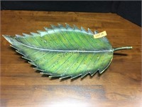 Tin Leaf Tray ~23 x 12