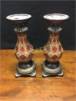 Pair of Candle Holders ~12"