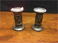 Pair of Candle Holders ~5"