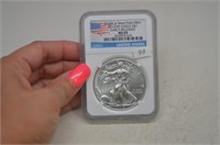 2012w slab Silver Eagle NGC MS69  early release