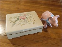 Girl's Vintage Keepsake Box & Piggy Bank