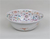 Large Chinese Enameled Porcelain Basin