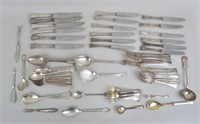 Partial Continental .800 Silver Flatware Service