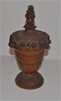 Elaborately Carved Treenware Container