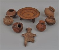 Group Eight Pre-Columbian Pottery Articles