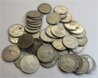 Lot-Many Silver Canada Dimes