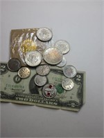 Lot of Canada and US Currency