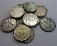 Lot-Silver Canada 25 Cent Pieces