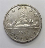 1957 Canada Silver Dollar