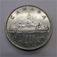 1935 Canada .800 Fine Silver Dollar