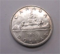 1959 Canada .800 Fine Silver Dollar