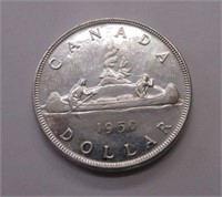 1950 Canada .800 Fine Silver Dollar
