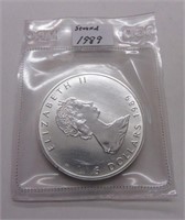 1989 Canada Silver Maple Leaf-Second
