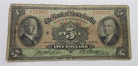 1935 5 Dollar Canada Bank Note