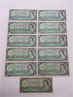 (11) Serialized Centennial Bank Notes