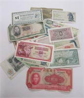 Lot of World Bank Notes and Tokens