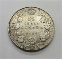 1920 Canada 50 Cent Piece
