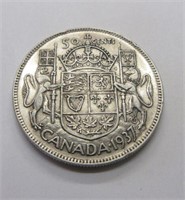 1937 Canada 50 Cent Piece