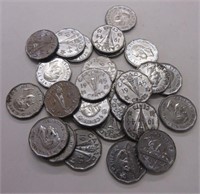 Lot of Canada Victory and Tombac Nickels