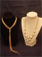 Vintage Strand & Enamel Costume Jewelry Necklaces