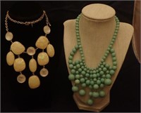 Premier Designs & Aqua Acrylic Beads Necklaces