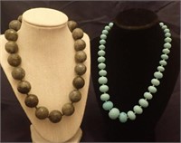 Heavy Stone Bead Necklaces