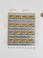 1 Feuille de timbres Canada "Petit Liseur" 1988