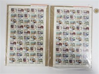 2 Feuilles de timbre Canada 1974