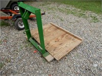 Green 3 Point Hitch Carry All - With Plywood Floor